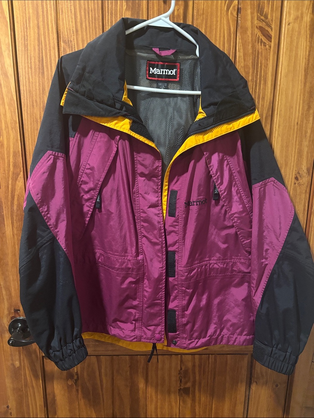 Marmot Magenta, Black & Yellow Ski Jacket